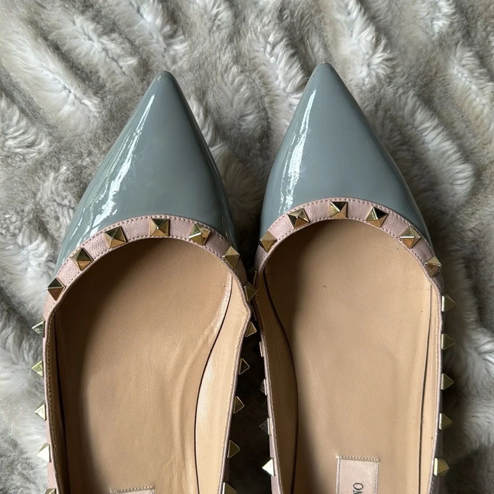 Valentino Rockstud Flats - Picture 3 of 9